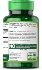 Nature's Truth Milk Thistle Supplement | 200 Capsules | Non-GMO and Gluten Free Seed Extract | Silymarin Marianum