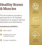 Solgar Chelated Magnesium, 250 Tablets - Supports Nerve & Muscle Function - Promotes Healthy Bones - Vital for Cellular Energy Release - Non-GMO, Vegan, Gluten Free, Dairy Free - 62 Servings