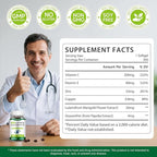Lutein and Zeaxanthin Supplement - Eye Vitamins 300 Softgels, 20mg Lutein & 4mg Zeaxanthin with Vitamins C, E, Zinc, Copper for Blue Light Protection, Eye Health Support, 10 Months Supply