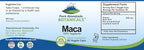 Pure Mountain Botanicals Maca Root Capsules - Kosher Vegan Caps Now with 1000 mg Organic Raw Macca and Gelatinized Maca Root Supplement