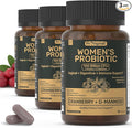 Probiotics for Women – Women’s Probiotic for Digestive, Vaginal, Urinary Health & pH Balance – 100 Billion CFU, 11 Strains with Organic Prebiotics, Cranberry Extract, D-Mannose – Non-GMO, 180 Caps