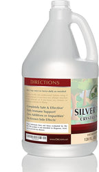 Organa Crystalline Nano Colloidal Silver - Ultra Pure Silver Liquid for Immune Support - Ultimate Bio Active Supplement Solution - Plata Coloidal - 1 Gallon (128 Ounces) - 30 PPM