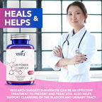 4-IN-1 URI POWER COMPLEX 1350mg - 60 day - D Mannose, Cranberry, Hibiscus, and Dandelion Herb - Naturally Cleanse the Bladder and Urinary Tract – Specialized Approach for UTI Avoidance Pack of 2