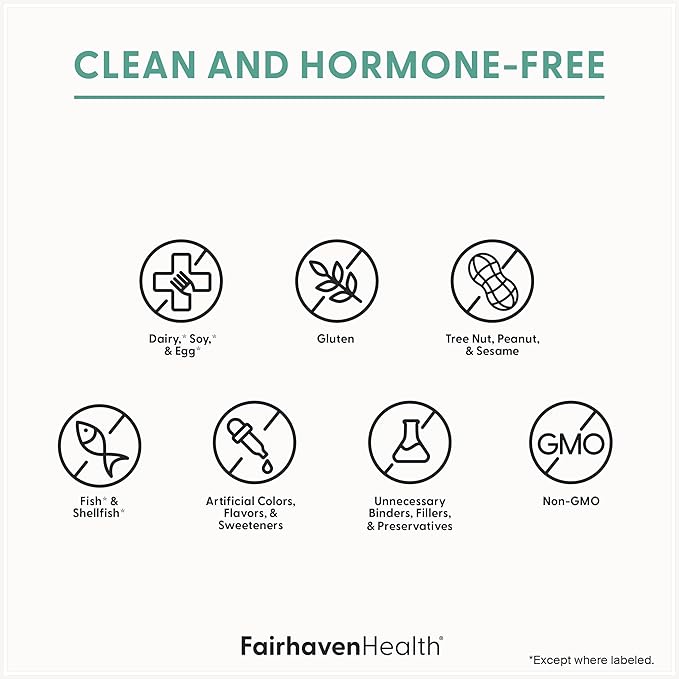 Fairhaven Health Myo-Inositol and D-Chiro Inositol for Women with PCOS | 40:1 Ratio | Inositol Supplement for Hormone and Ovarian Health | Myoinositol | Vitamin B8 | 120 Capsules