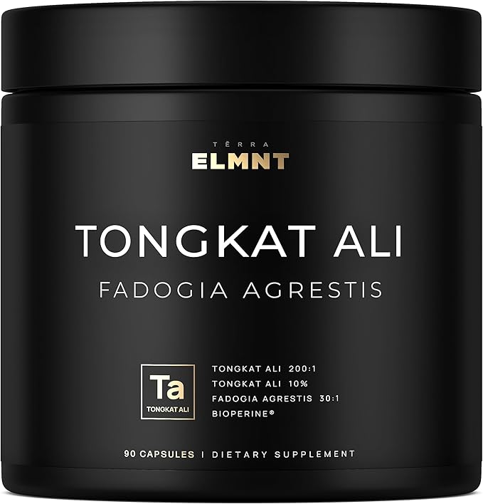200x Strength Tongkat Ali for Men w. Fadogia Agrestis Extract - 10% Eurycomanone Longjack Highest Potency Fadogia Agrestis Tongkat Ali Supplement - Muscle Growth & Test Booster Pills for Men