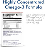 WHC, UnoCardio X2 Fish Oil, Triglyceride Omega-3 Fatty acids, 1270 mg Fish Oil Supplement (622 mg EPA / 420 mg DHA/Total 1150 mg of Omega-3 per Serving), Natural Orange, 60 softgels