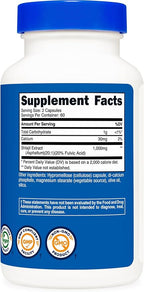 Nutricost Shilajit Capsules (1,000 mg Per Serving) (120 Capsules) - Shilajit Extract with Naturally Occuring Fulvic Acid, 60 Servings, Gluten Free, Non-GMO, Vegan Friendly Dietary Supplement