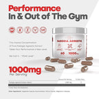 Testosterone Booster for Men with Fadogia Agrestis 1000mg Per Serving - Improve Natural Testosterone production, Increase Energy and Muscle Growth - Testosterone Supplement for Men (60 Capsules)