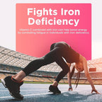 Iron Gummies for Women & Men - Iron Supplement with Vitamin B6, B12, C, Zinc, Folate for Adults & Kids - Support Iron Deficiency, Anemia, Energy Boost, Blood Builder - Sugar Free Vegan 60ct Strawberry