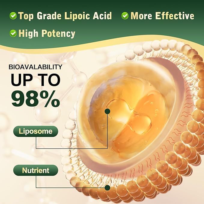 2PCS R Alpha Lipoic Acid Liquid Drops 600mg – ALA Supplement Nerve Savior for Neuropathy for Nerve, Energy & Metabolism Support - Extra Strength with Turmeric, Selenium, C E & B12, Strawberry Flavor