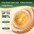 2PCS R Alpha Lipoic Acid Liquid Drops 600mg – ALA Supplement Nerve Savior for Neuropathy for Nerve, Energy & Metabolism Support - Extra Strength with Turmeric, Selenium, C E & B12, Strawberry Flavor