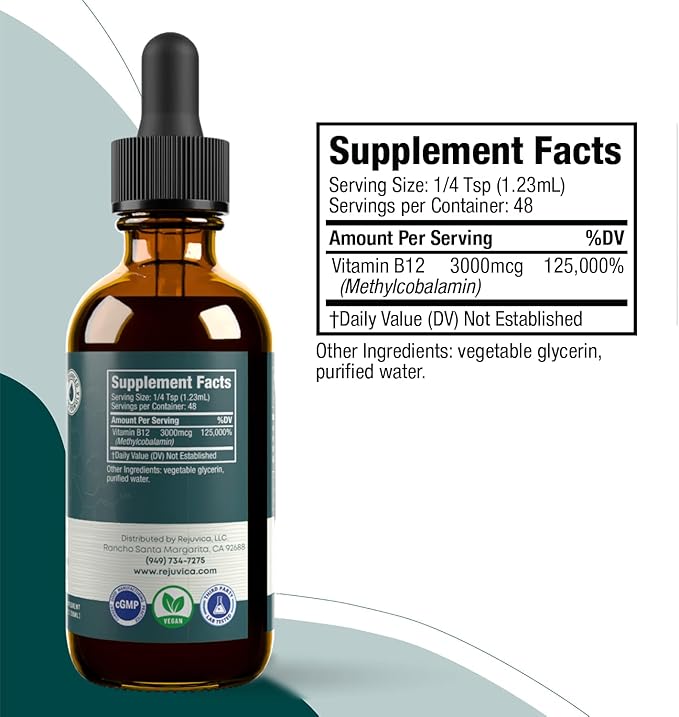 Rejuvica Health Active Iodine + Active B12 Bundle - Energy Support Bundle - Advanced Liquid Delivery