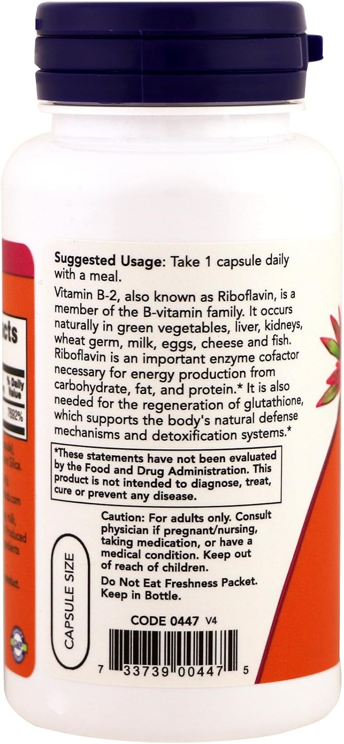 NOW Foods 2 Pack B-2, 100 mg, 100 Capsules
