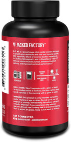 Jacked Factory N.O. XT Nitric Oxide Supplements for Men w/Nitrosigine L Arginine L Citrulline Supplement for Muscle Pumps & Vascularity - Pre Workout Nitric Oxide Booster & Muscle Builder - 30 Caps