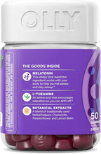 OLLY Restful Sleep Gummy Supplement with Melatonin & L-Theanine Chamomile, Blackberry Zen, 50 Gummies (25 Day Supply) Supports a Healthy Sleep Cycle* (Packaging May Vary)