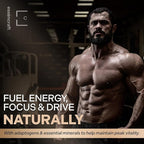 Essencraft Atlas X Testosterone Supplement for Men – 10-in-1 Natural Testosterone Booster & Muscle Booster w/Shilajit, Zinc, Tongkat Ali, & More (120 Capsules)