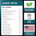 Berberine Patches | Berberine Patch with L-Glutamine, Garcinia Cambogia, Resveratrol for Women & Men | 30 Days Supply
