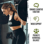 Jacked Factory Ashwagandha Gummies - KSM 66 Ashwagandha Gummies (600mg Per Serving) - Enhance Cognitive Function, Boost Mood, and Promote Hormonal Balance - 120 Gummies, Cherry Splash