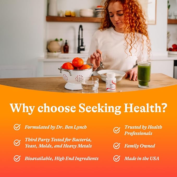 Seeking Health Iron with Cofactors, as Ferrochel Ferrous Bisglycinate, Vitamin A and C Cofactors, Digestive Enzymes for Optimal Iron Absorption, Vegan and Vegetarian (90 Capsules)*