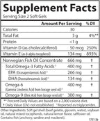 Carlson - Omega Complete Gems, Omega-3-6-9, Wild Caught, Sustainably Sourced, Heart Health, Joint Function & Immune Support, 90 Softgels