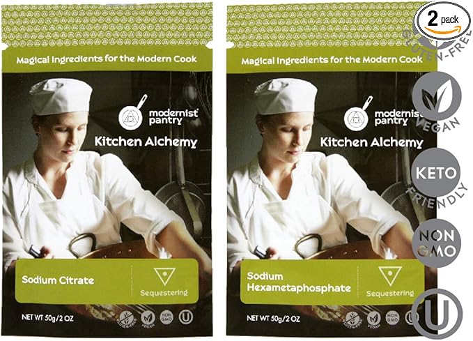 Sodium Citrate + Sodium Hexametaphosphate Value Pack ⊘ Non-GMO Vegan OU Kosher Certified - 100g/4oz