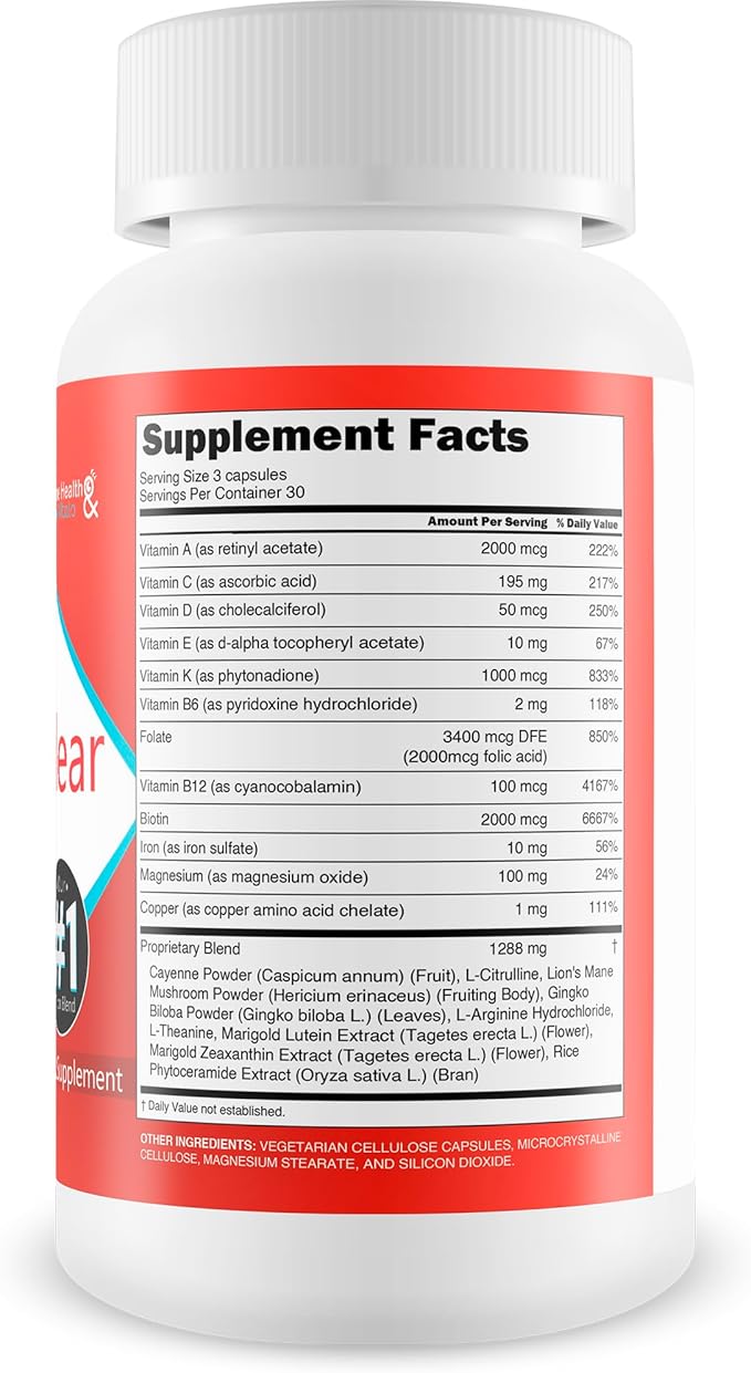 Pro VisiClear for Eyes - Vitamin A Enriched Vision Support - Vitamin Based Support to Support Vision Naturally - Natural Antioxidant Pro Visi Clear Pill Enhanced with Premium Ingredients