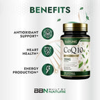 Built by Nature CoQ10 200 mg – Coenzyme Q10 with Olive Oil and Black Pepper for High Absorption – Supports Heart Health & Energy – Antioxidant Supplement– 2 Month Supply, 120 Softgels