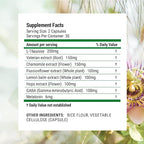 Nested Naturals Luna Sleep Aid - Non-Habit Forming Natural Sleeping Pills for Adults with Naturally Sourced Ingredients - Valerian Root, Melatonin, Chamomile, Lemon Balm, and More - 120 Vegan Capsules
