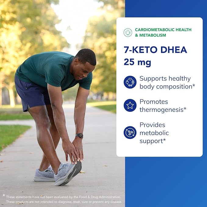 Pure Encapsulations 7-Keto DHEA 25 mg | Unique DHEA Metabolite Supplement to Support Thermogenesis* | 120 Capsules