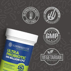Probiotic for Gut Health 100 Billion CFU Probiotics Supplement Capsules 16 Strains Prebiotics + Postbiotics for Gut Immune & Colon Health Energy & Endurance Support Soy-Free Non-GMO 30 Capsule Serving