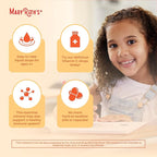 MARYRUTH'S Kids Vitamin C Drops | Vegan Immune Support Supplement for Ages 4-13 | Immune Support & Overall Health | Vitamin C from Organic Acerola Fruit Extract | 2oz