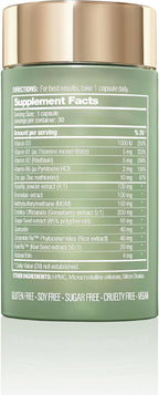 Halo Beauty Kiwi Seed Booster Skin Supplement | Skin Brightening & Anti-Aging Hydration with Kiwi Seed, Vitamin C, D3, MSM & Zinc | Vegan Collagen Support Capsules | Made in USA | 1-Month Supply