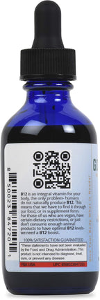Good State Vitamin B12 Liquid Mineral Supplement | Vegan, Organic and Professional Grade B12 Vitamins Sublingual Liquid | Nano-Ionic for Optimal Absorption | 2 Fl oz Bottle