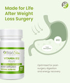 BariSlim Vitamin B12 Plus Tablets - Bariatric Formulated for Post Weight Loss Surgery, Including Gastric Bypass & Gastric Sleeve - Supports Energy Levels & Overall Health | Cherry Flavor