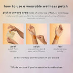 The Good Patch Slumber Sleep Patch Support, Melatonin Free, Sustained Release, Natural Patch with L-Theanine, Magnesium, Tart Cherry Extract, Plant Powered Wearable Wellness (16 Total Patches)