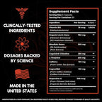 Advanced Focus Supplement Nootropic Brain Supplements for Memory and Focus | Lion's Mane, Caffeine, L-Theanine, and 5 Additional Natural Ingredients to Improve Cognitive Health & Energy (90 Capsules)