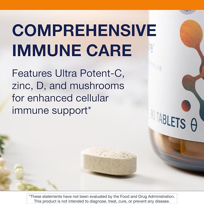 Metagenics ImmuCore - Immune Support with Vitamins C & D3, Zinc, Selenium & Mushroom Extracts* - Antioxidant & Respiratory Support* - Non‑GMO, Gluten‑Free - 90 Tablets