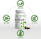 DEAL SUPPLEMENT 2 Pack Antarctic Krill Oil, 1,000mg Per Serving, 480 Softgels – Mercury Free, No Fishy Taste – Rich in Omega-3s, EPA, DHA, Astaxanthin, & Phospholipids – Non-GMO, No Gluten