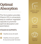 Solgar Vitamin D3 (Cholecalciferol) 125 mcg (5000 IU), 240 Vegetable Capsules - Helps Maintain Healthy Bones & Teeth - Immune System Support - Non-GMO, Gluten Free - 240 Total Servings