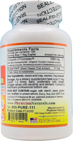Super Curcumin C3 1000 with Bioperine® | 1000 mg High Absorption Curcumin | 95% Curcuminoids | Joint & Mobility Support | 100 Veg Caplets | Non-GMO, Gluten Free*