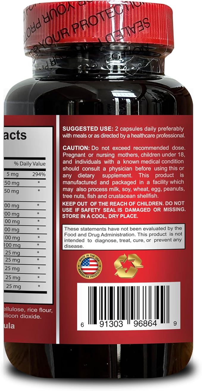 Natural URIC Acid Formula - Organic Kidney Health Supplement, Uric Acid Vitamins for Men and Women, Tart Cherry Extract Capsules - 1 Bottle 60 Capsules