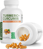 Bronson Turmeric Curcumin Extra Strength - Antioxidant, Joint & Digestion Support with BioPerine, Non-GMO, 180 Vegetarian Capsules