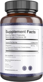 Dr. Brighten Magnesium Plus (as Magnesium Bi-glyncinate) - Beneficial in Maintaining a Healthy Mood, Sleep, Hormone Balance and Reducing Symptoms of PMS and Menstrual Cramps