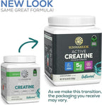 Creatine Monohydrate Powder Micronized PreWorkout Recovery Supplement | Support Muscle Building Strength Training Cognition | Vegan & Keto Friendly Easily Mixes (60 Serving) Unflavored Active Creatine