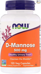 D-Mannose 500mg 120 Capsules (Pack of 2)