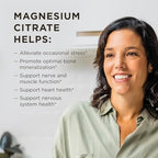 Solgar Magnesium Citrate, 120 Tablets - Promotes Healthy Bones - Supports Nerve & Muscle Function - Non GMO, Vegan, Gluten Free, Dairy Free, Kosher - 60 Servings, Standard Packaging
