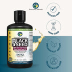 Amazing Herbs Premium Black Seed Oil - Cold Pressed Nigella Sativa Aids in Digestive Health, Immune Support, Brain Function, Joint Mobility, Gluten Free, Non GMO - 32 Fl Oz (Pack of 2)