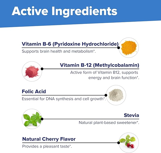 Superior Source No Shot Vitamin B-12 Methylcobalamin 1000 mcg, B-6 & Folic Acid 400 mcg - Supports Brain & Heart Health - Aids Natural Energy Levels - 60 Sublingual Dissolving Tablets