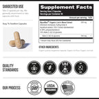 MycoMax Lions Mane Supplement - 70% Beta Glucans, Max Potency Organic Lion’s Mane Extract, US Grown + Ultrasonic Extraction - 500 mg serving - Supports Mental Clarity, Focus and Memory - 60 Capsules