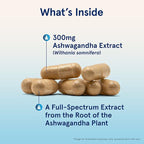 Jarrow Formulas Ashwagandha Capsules, 300 mg Supplement Supports Normalized Resistance to Mental and Physical Stress, 120 Veggie Capsules, 60 Day Supply